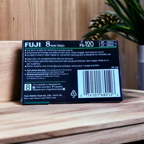 ๐2/$30 Sale!Mix & Match๐ Fuji 8mm High Quality Videocassette P6-120 - Picture 2 of 4